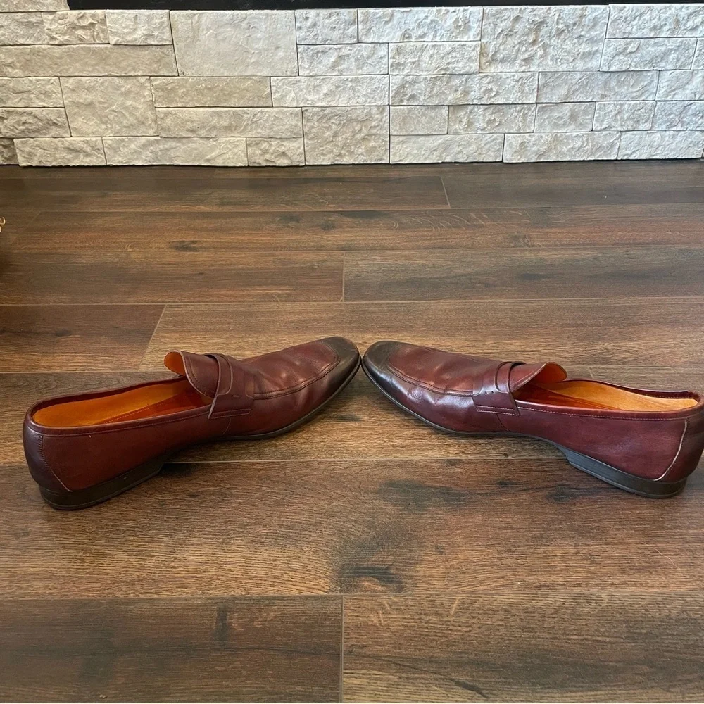 Magnanni Men's Brown Leather Dress Shoes Size 11.5